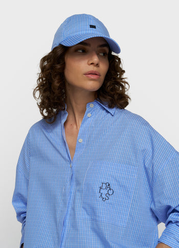 long sleeve shirt check | ultramarine