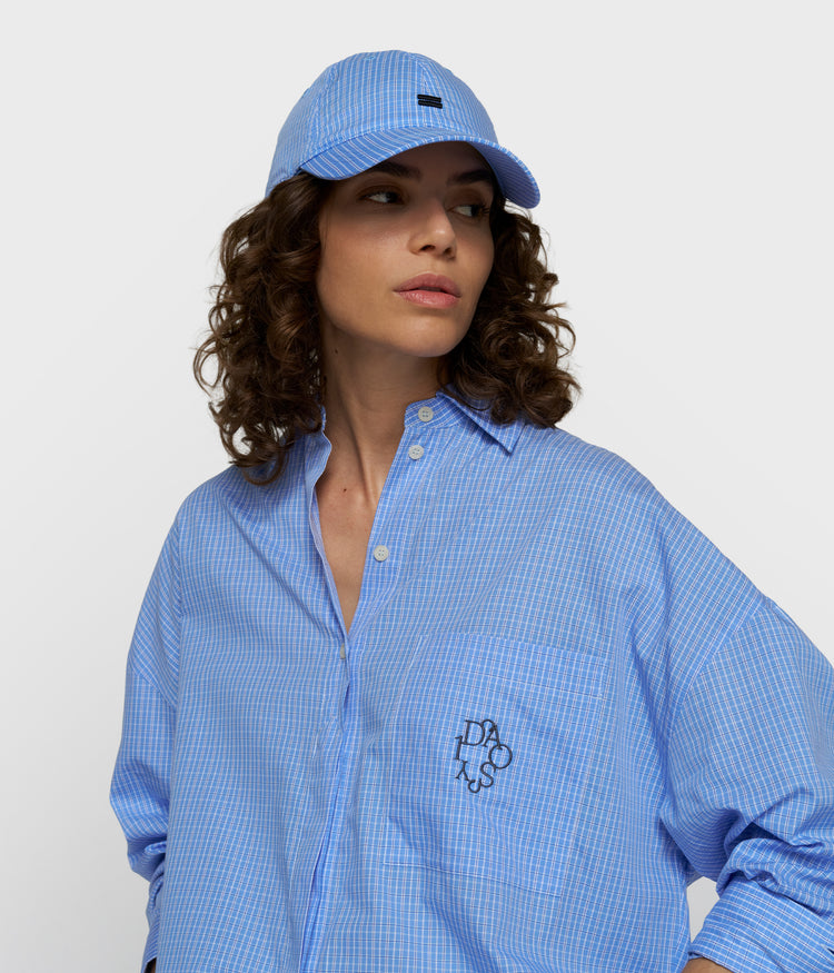 long sleeve shirt check | ultramarine