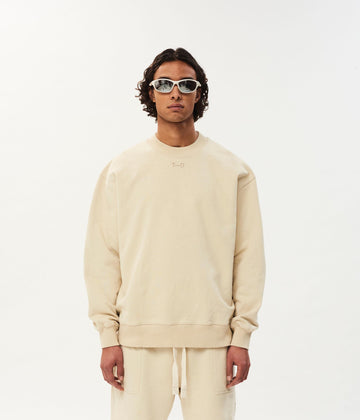 Levi fleece sweater | oat