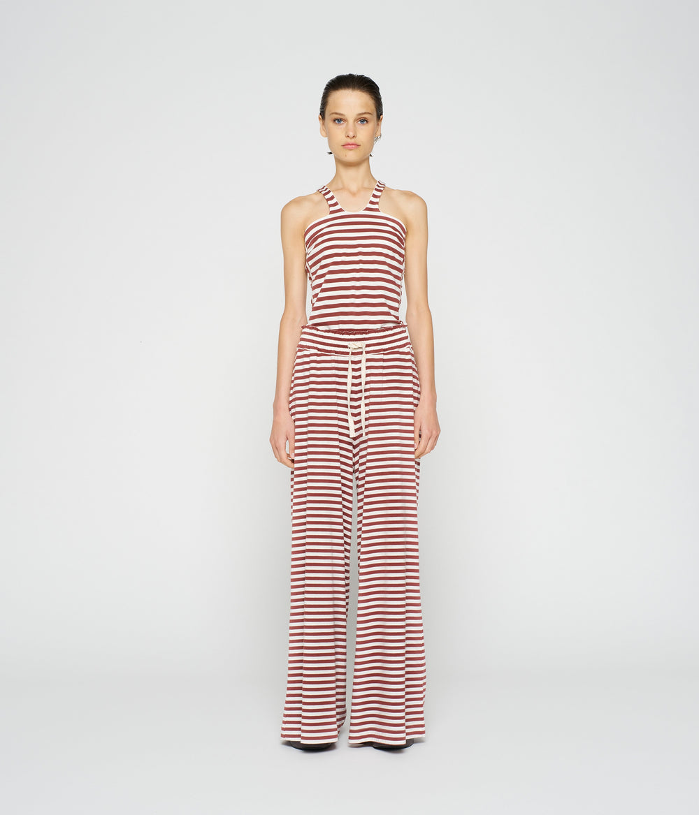 sporty wrapper stripes | warm white/burgundy