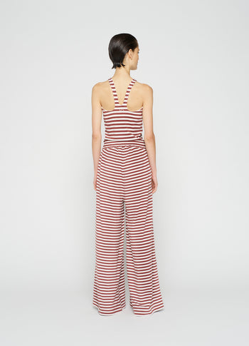 sporty wrapper stripes | warm white/burgundy
