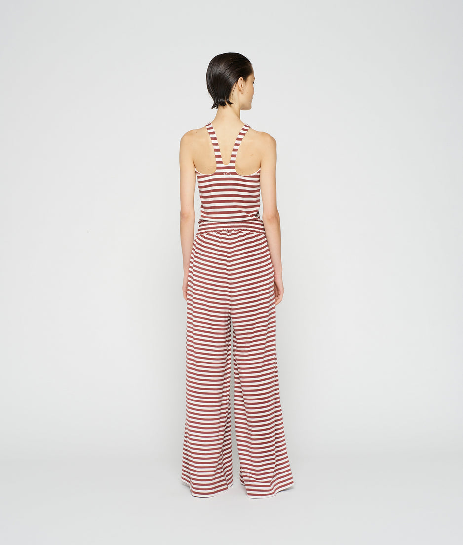 sporty wrapper stripes | warm white/burgundy