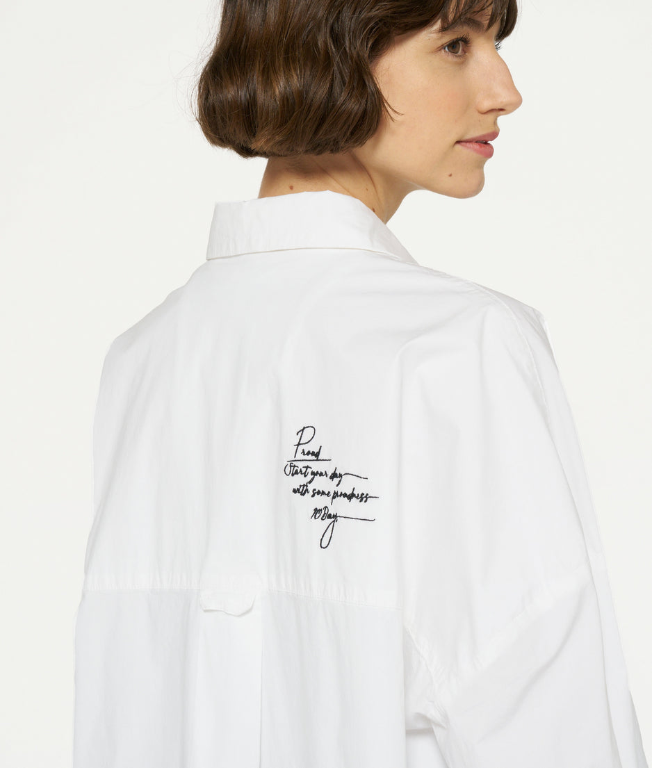 proud blouse | white