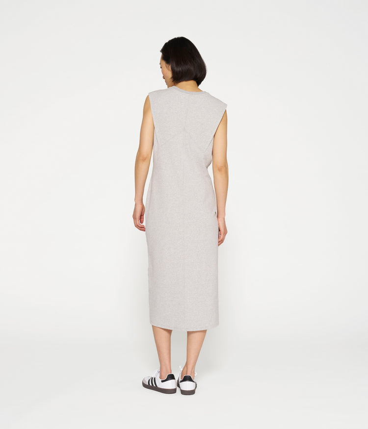easy sleeveless dress | light grey melee