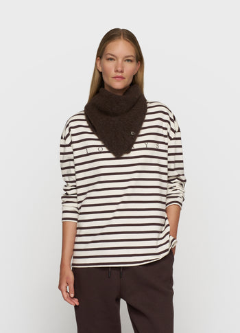 knit bandana | deep wine