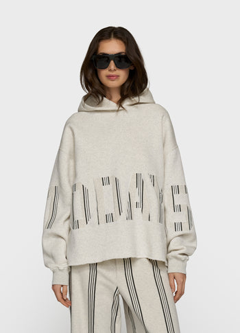 statement hoodie 10DAYS | soft white melee