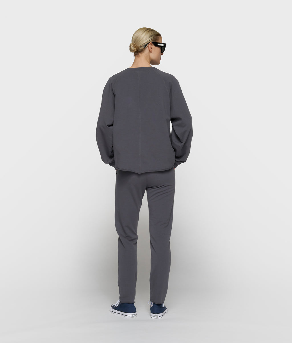 silent chique slim jogger | steel blue