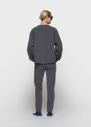 silent chique slim jogger | steel blue