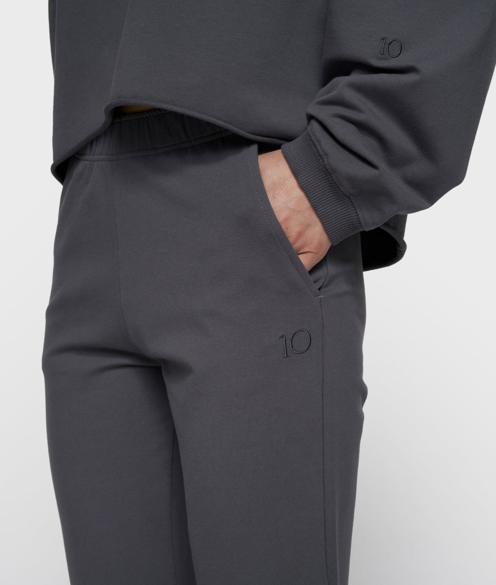 silent chique slim jogger | steel blue