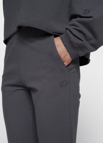 silent chique slim jogger | steel blue