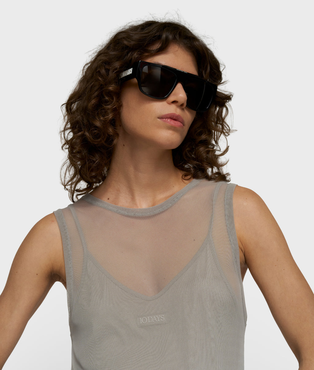 mesh dress | fog
