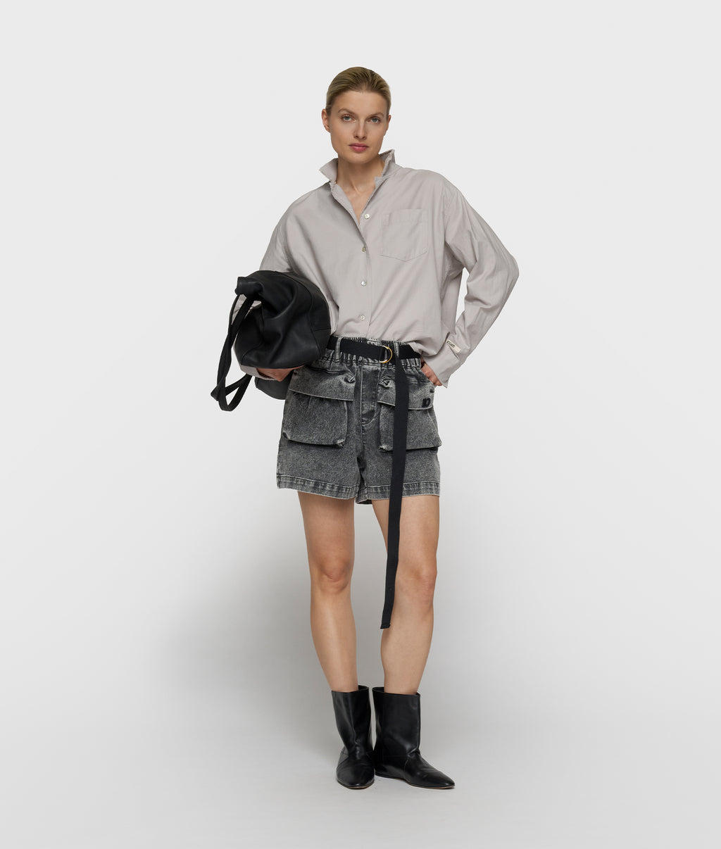 pique shirt | stone