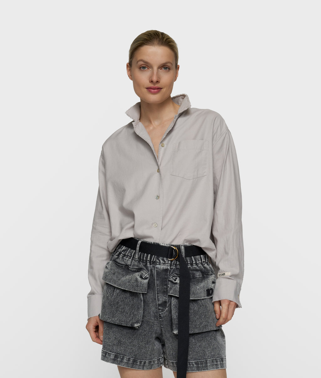 pique shirt | stone