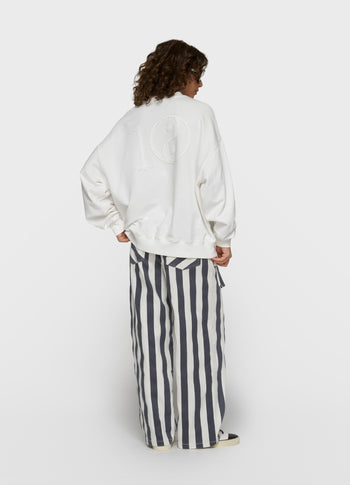 baseball sweater yin yang | ecru