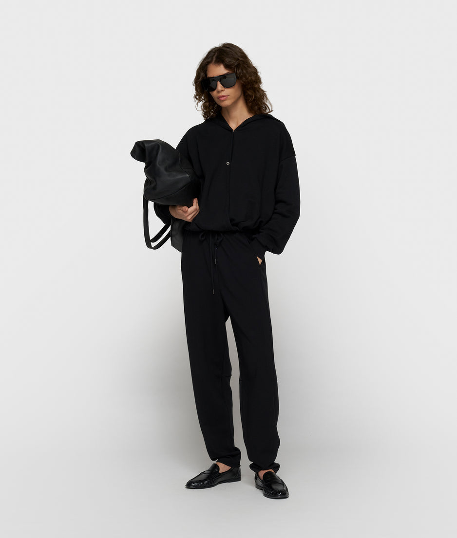 balloon wrap hoodie | black