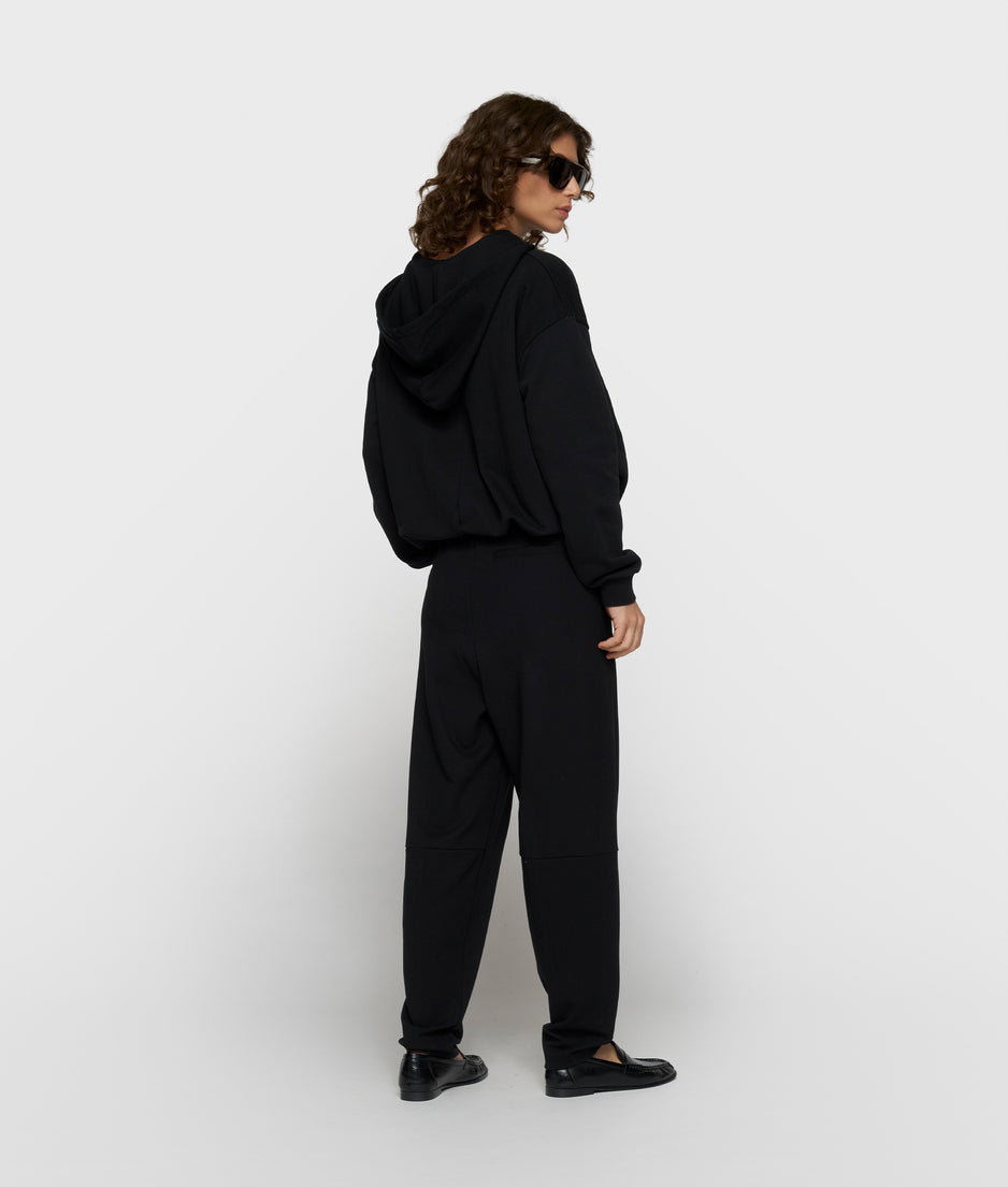 balloon wrap hoodie | black