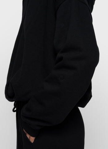 balloon wrap hoodie | black
