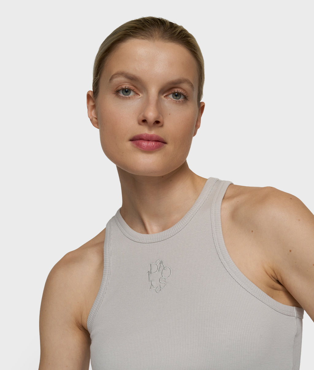 tank top rib | stone