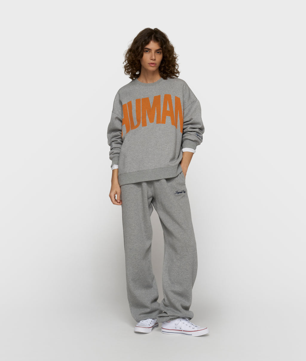 oversized sweater | light grey melee