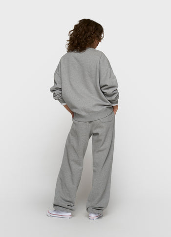 oversized sweater | light grey melee