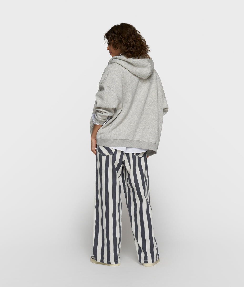 zip cardigan | light grey melee