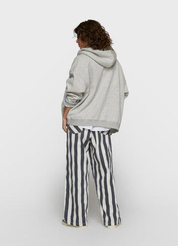 zip cardigan | light grey melee