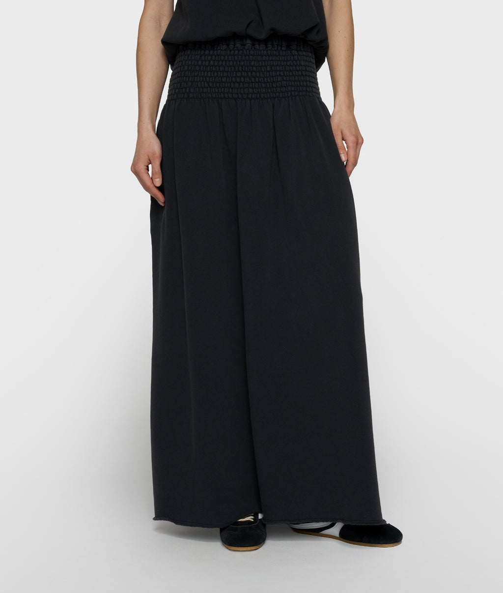 smock skirt washed | dark charcoal