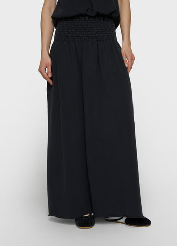 smock skirt washed | dark charcoal