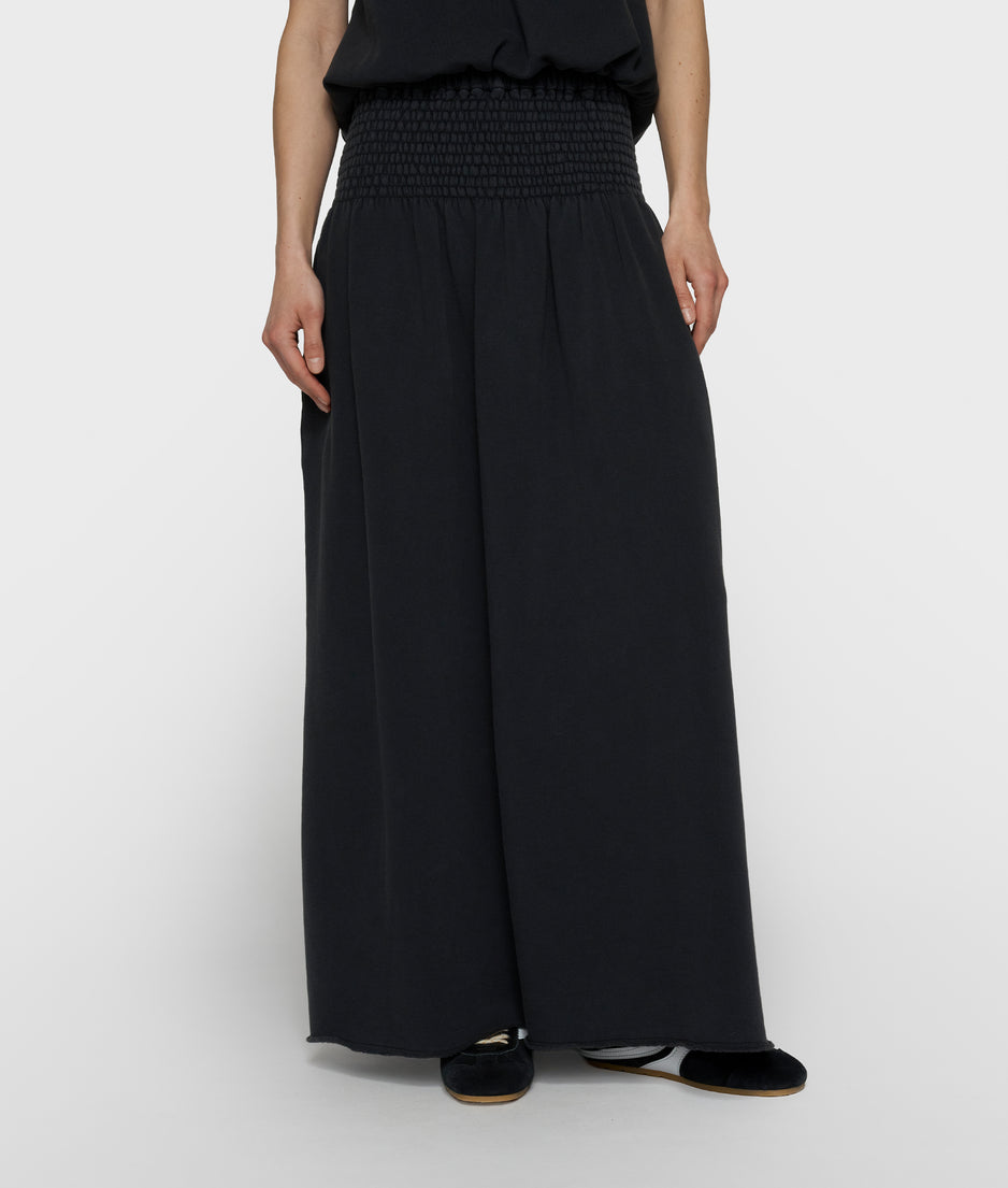 smock skirt washed | dark charcoal