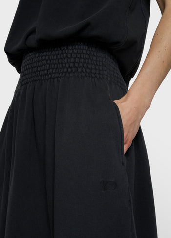 smock skirt washed | dark charcoal