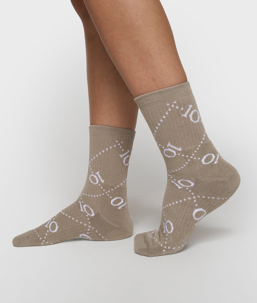 socks all-over monogram | fog