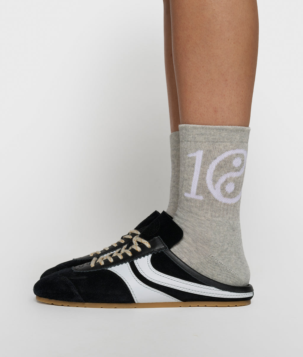 socks yin yang | light grey melee