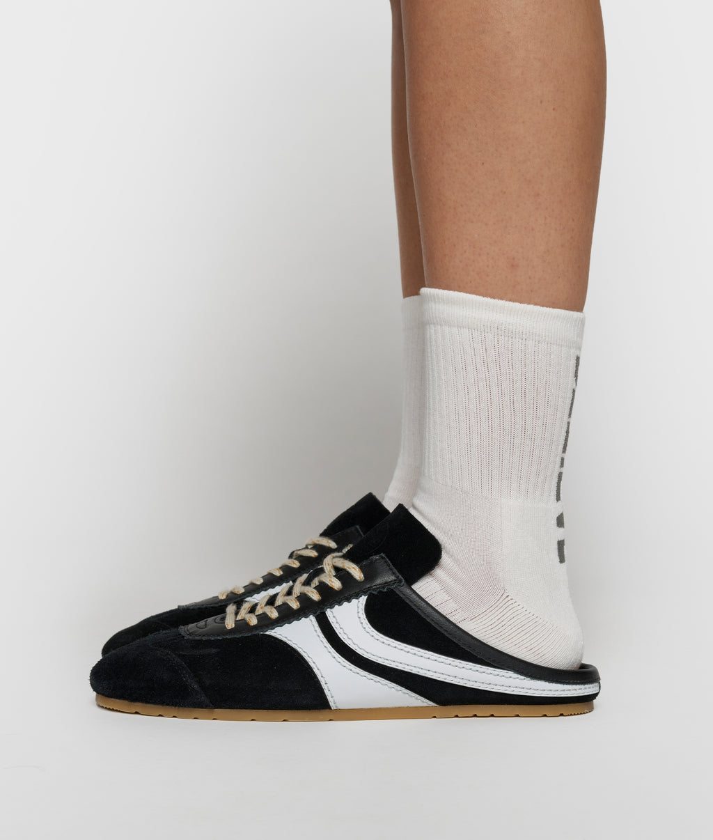 socks believe | ecru