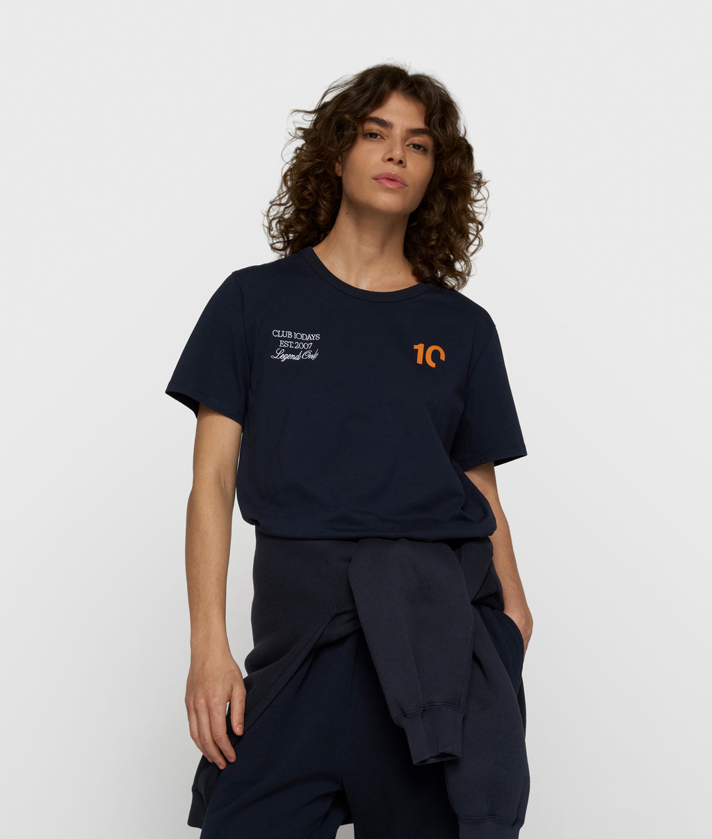 fitted tee | dark blue