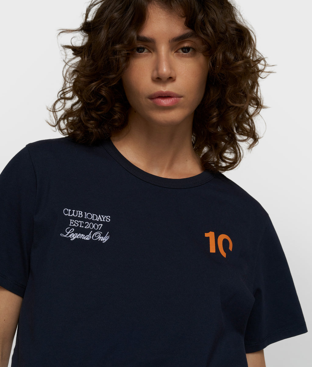 fitted tee | dark blue