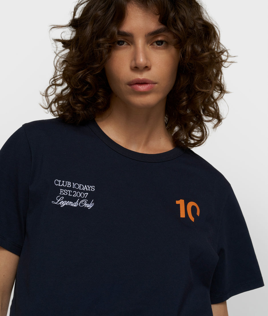 fitted tee | dark blue