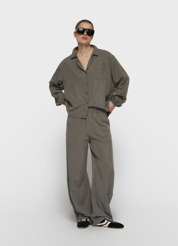 lyocell shirt | dark fog