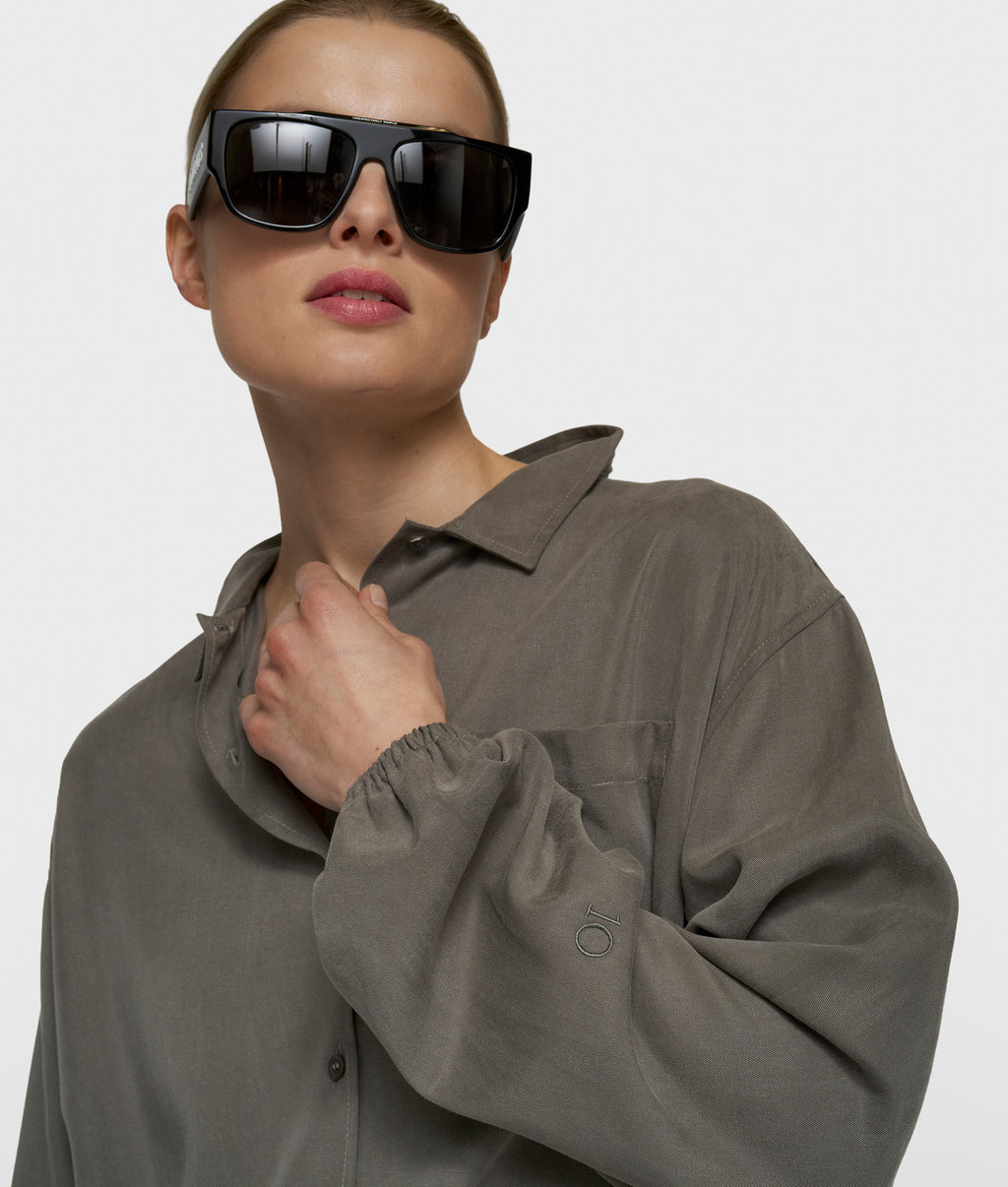 lyocell shirt | dark fog