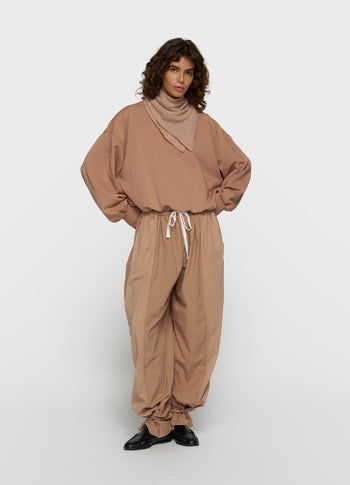 balloon pants | light fudge