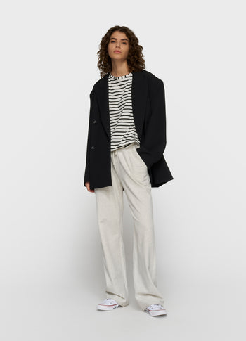 THE TEE STRIPES | white/black
