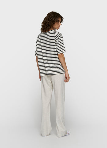 THE TEE STRIPES | white/black