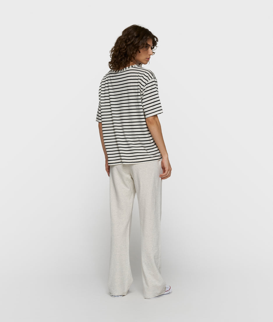 THE TEE STRIPES | white/black