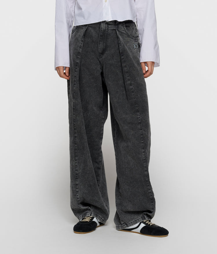 Bar pants jog denim | black