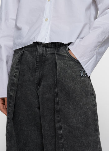 Bar pants jog denim | black