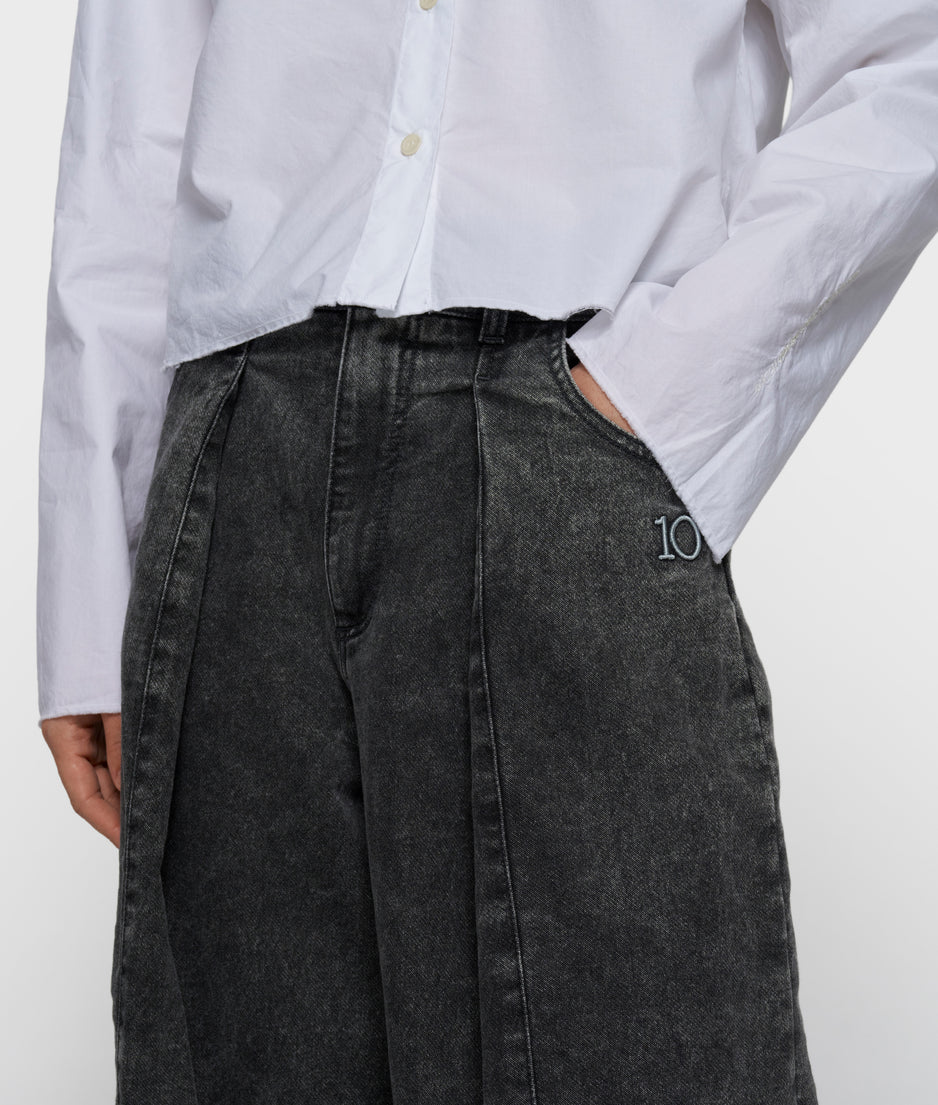 Bar pants jog denim | black