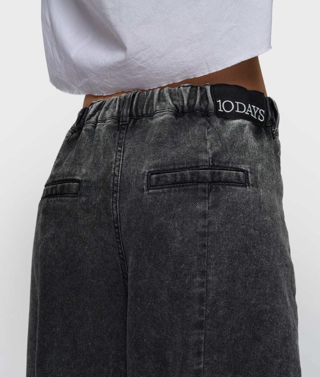 Bar pants jog denim | black
