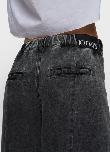 Bar pants jog denim | black