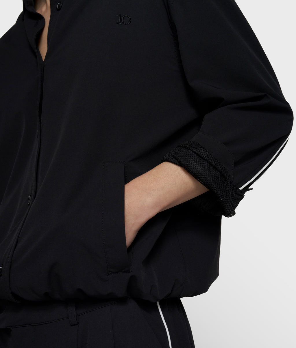 travel blouse jacket | black