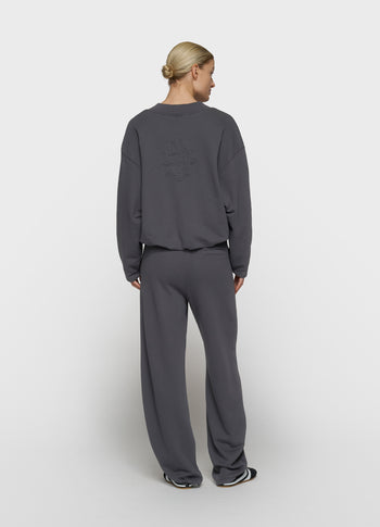 banana pants fleece | steel blue