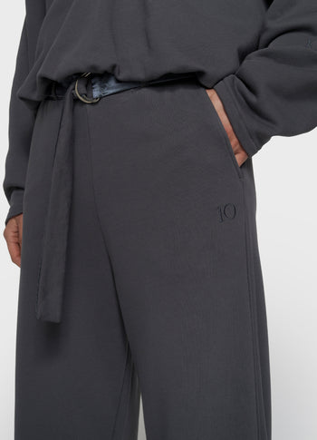 banana pants fleece | steel blue